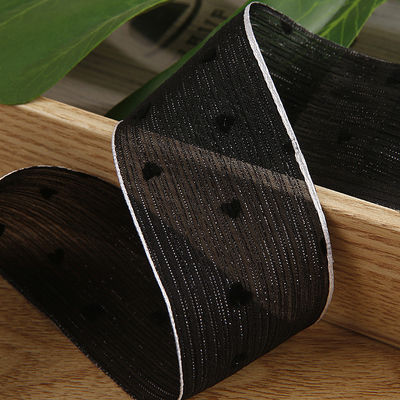 3 colores cinta rayada 40mm corazón Imprimido cinta de poliéster OEM Eco Friendly