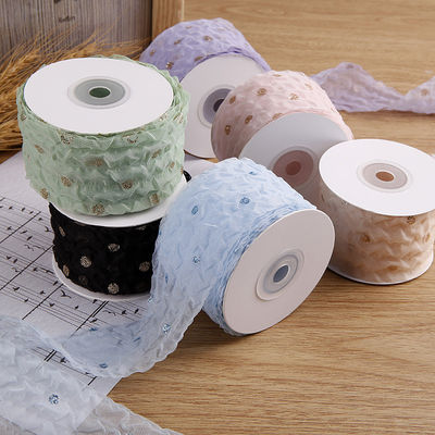 Cinturón de órgano de 50 mm con patrón de puntos de papel de oro impreso de poliéster Cinturón de órgano OEM Eco Friendly
