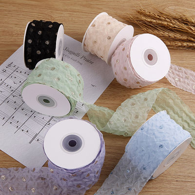 Cinturón de órgano de 50 mm con patrón de puntos de papel de oro impreso de poliéster Cinturón de órgano OEM Eco Friendly