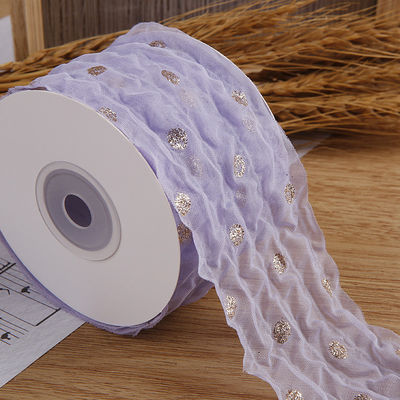 Cinturón de órgano de 50 mm con patrón de puntos de papel de oro impreso de poliéster Cinturón de órgano OEM Eco Friendly