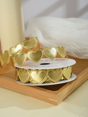 1.5cm*9m 2.5cm*9m Forma de corazón el día de San Valentín cinta de regalo de poliéster para el embalaje de regalo de lujo