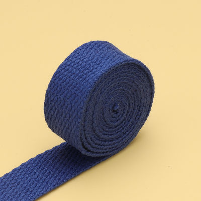 20mm-50mm de poliéster espesado de algodón de telar de bolso de escuela mochila bolso de mano de lona de correa de color sólido de tejido plano correa