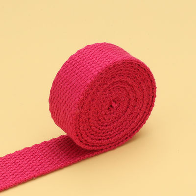 20mm-50mm de poliéster espesado de algodón de telar de bolso de escuela mochila bolso de mano de lona de correa de color sólido de tejido plano correa