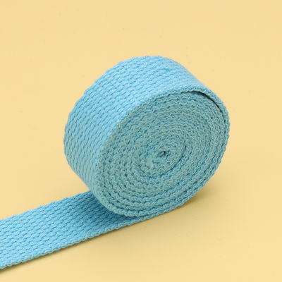 20mm-50mm de poliéster espesado de algodón de telar de bolso de escuela mochila bolso de mano de lona de correa de color sólido de tejido plano correa