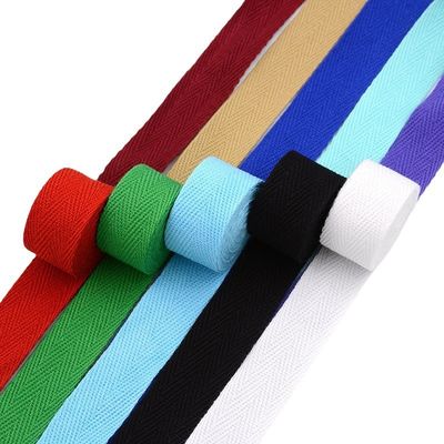 20 mm*50y cinta de algodón tejida de espina de arenque para accesorios de prendas de vestir
