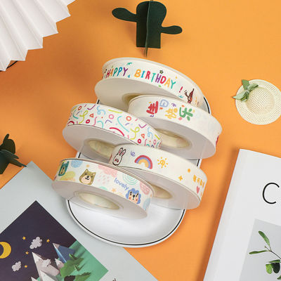 20mm*25y cinta de algodón de borde de hendidura para paquete de pastel y decoración