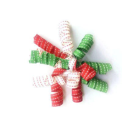 Cinturón de curado de grano grueso de poliéster de 10 mm para la decoración de cintas de fiestas y festivales
