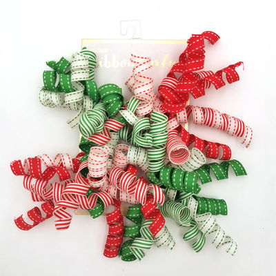 Cinturón de curado de grano grueso de poliéster de 10 mm para la decoración de cintas de fiestas y festivales