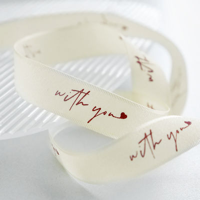2.5cm*36m San Valentín cinta impresa para el paquete de la caja de regalo