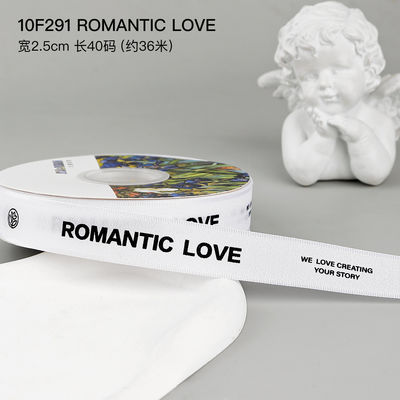 2.5cm*36m San Valentín cinta impresa para el paquete de la caja de regalo
