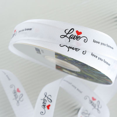 2.5cm*36m San Valentín cinta impresa para el paquete de la caja de regalo