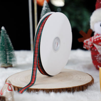 1cm*45m cinta impresa de Navidad para embalaje de regalos y accesorios de ropa