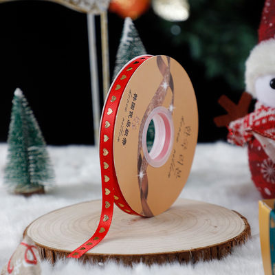 1cm*45m cinta impresa de Navidad para embalaje de regalos y accesorios de ropa