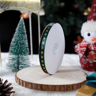 1cm*45m cinta impresa de Navidad para embalaje de regalos y accesorios de ropa