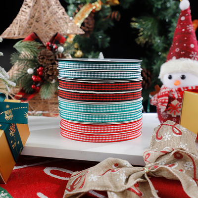 1cm*45m cinta impresa de Navidad para embalaje de regalos y accesorios de ropa