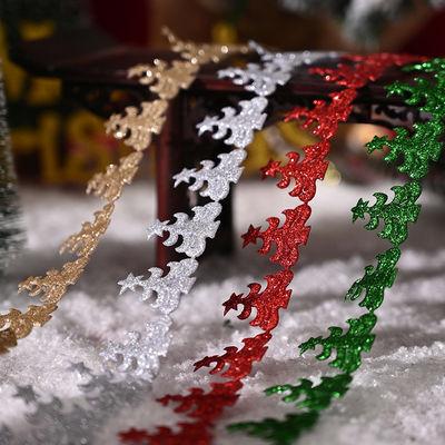 3cm*5y cinta ultrasónica de Navidad para embalaje de regalos y accesorios de ropa