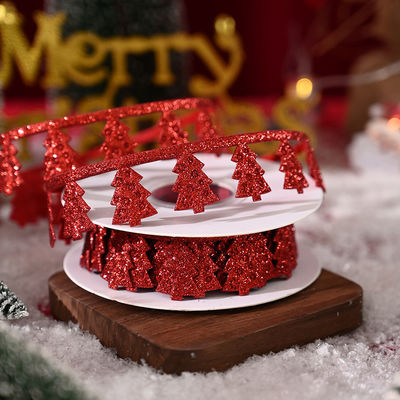 3cm*5y cinta ultrasónica de Navidad para embalaje de regalos y accesorios de ropa