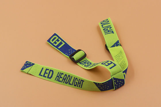 2.5cm Jacquard cinta elástica y la telaraña para la lámpara de la cabeza la luz de la cabeza y accesorios de ropa