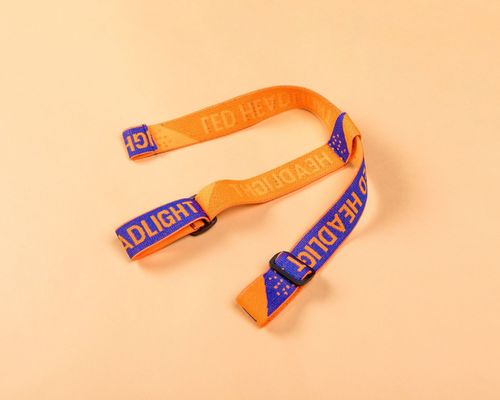 2.5cm Jacquard cinta elástica y la telaraña para la lámpara de la cabeza la luz de la cabeza y accesorios de ropa
