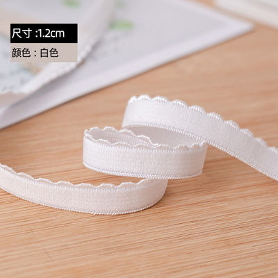 Accesorios para prendas de vestir cinta de borde tejido de 1,2 cm de poliéster correa de sujetador elástico con características ecológicas
