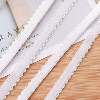 Accesorios para prendas de vestir cinta de borde tejido de 1,2 cm de poliéster correa de sujetador elástico con características ecológicas