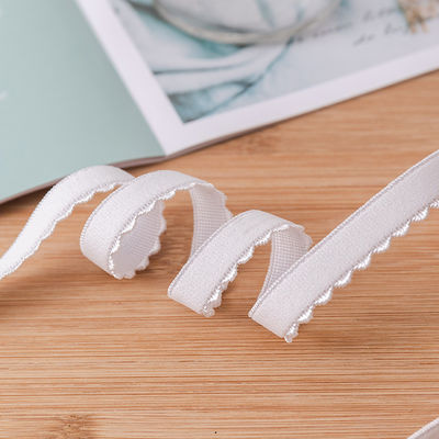 Accesorios para prendas de vestir cinta de borde tejido de 1,2 cm de poliéster correa de sujetador elástico con características ecológicas