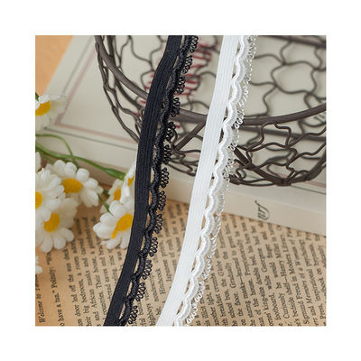 Luz de la cabeza Oportunidad 1.5cm Tejido borde de la ceja poliéster Elastico de sostén cinta de cinta para accesorios de ropa