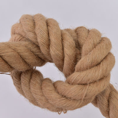 6 mm-60 mm de yute amarillo 3 hebras cuerda retorcida aplicada en la decoración o cuerda de pesca marina
